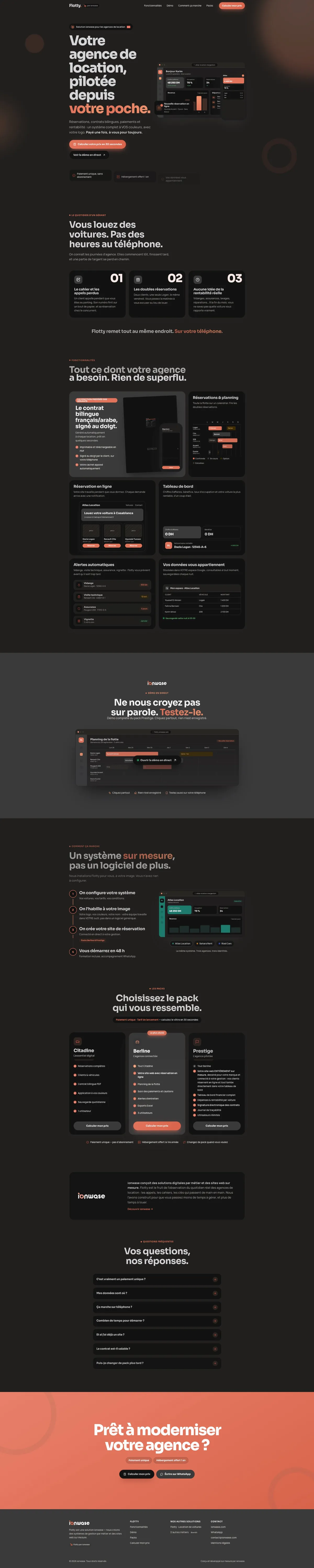 Aperçu du site Flotty